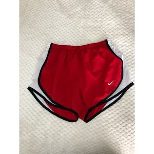 RED NIKE SHORTS - size small